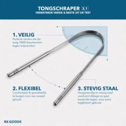 RX Goods RVS Tongschraper Voor Mondverzorging – 4 Stuks – Tongreiniger, Tongborstel & Tong Schraper – Duurzaam & Herbruikbaar -Lichaamsverzorging Winkel 1200x1200 1326
