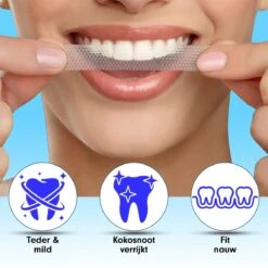 Diamond White - Teeth Whitening Strips - 28x Strips - Zonder Peroxide (0%) - Tandenbleekset - Tandenbleek Strips – Mint -Lichaamsverzorging Winkel 1200x1200 1412