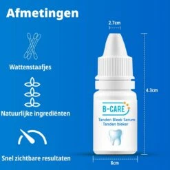 B-care Tanden Bleker – Wittere Tanden – Teeth Whitening Strips – Professioneel Resultaat - Tandsteen Verwijderaar - Zonder Peroxide - Tandenbleekset - Tanden Bleken -Lichaamsverzorging Winkel 1200x1200 1450