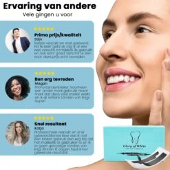 Glory Of White - Professionele Tandenbleek Strips - 28 Strips - Teeth Whitening Strips - Wittere Tanden - Zonder Peroxide - Tanden Bleken -Lichaamsverzorging Winkel 1200x1200 1455