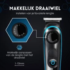 Beeperfect® 5 In 1 Baardtrimmer Voor Mannen - Incl. 5 Opzetstukken - Trimmer - Bodygroomer - Neus En Oortrimmer - 0.5-10MM - Gratis Baardkam -Lichaamsverzorging Winkel 1200x1200 1527