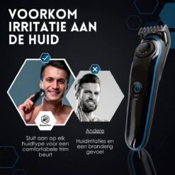 Beeperfect® 5 In 1 Baardtrimmer Voor Mannen - Incl. 5 Opzetstukken - Trimmer - Bodygroomer - Neus En Oortrimmer - 0.5-10MM - Gratis Baardkam -Lichaamsverzorging Winkel 1200x1200 1529