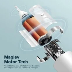 Bintoi® ISonic Pro Series D700 - Elektrische Tandenborstel - Ultra Whitening - 1 Handvat En 4 Opzetborstels - Oplaadbaar - Veilig Voor Douche - Gratis Reisetui - Wit -Lichaamsverzorging Winkel 1200x1200 1614