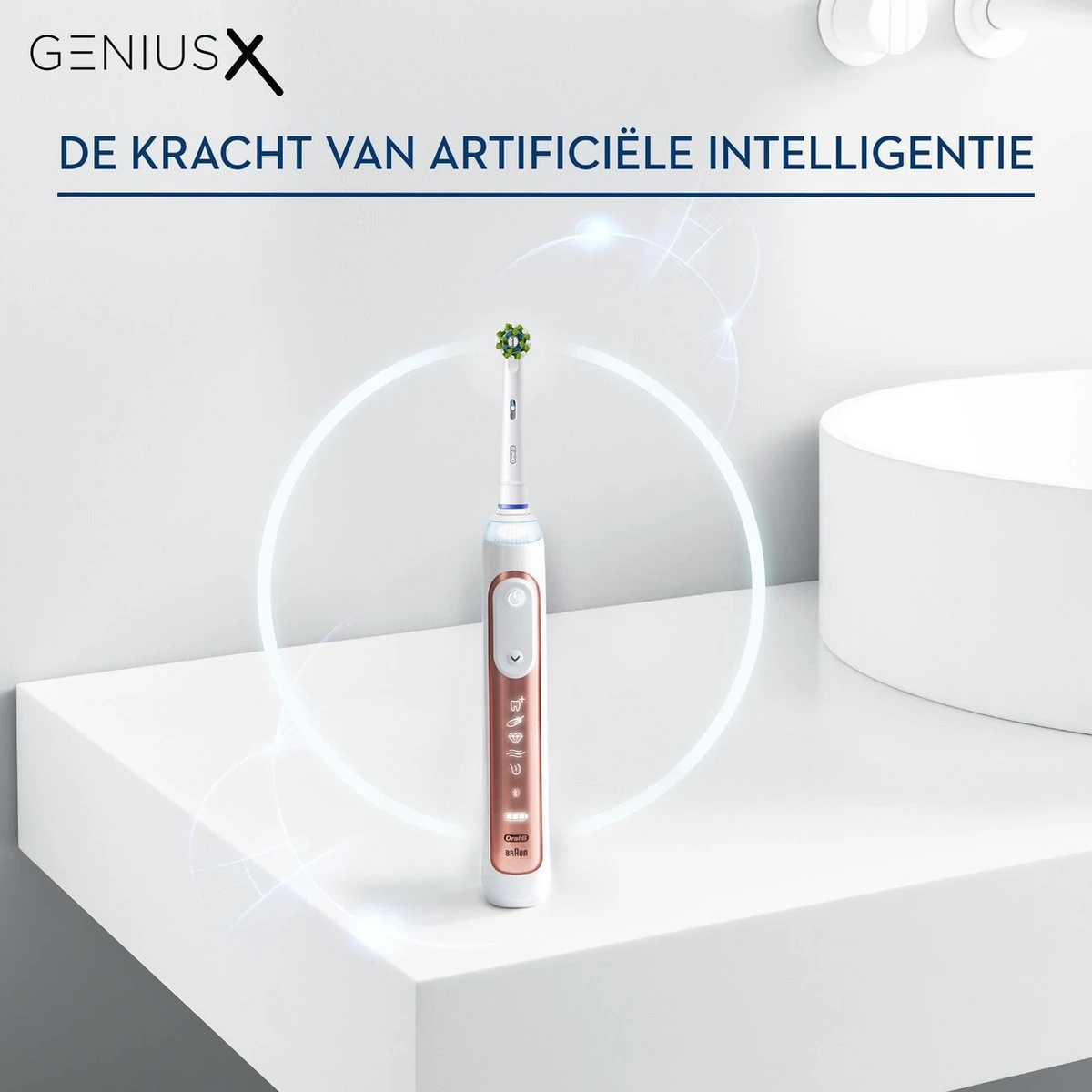 Oral B Oral-B Genius X Elektrische Tandenborstel Rosegold 14 Oral B Oral-B Genius X Elektrische Tandenborstel Rosegold - Afbeelding 12