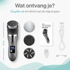Be Lavish Elektrische Eeltverwijderaar Met Stofzuigsysteem - Voetvijl - Eeltvijl - IPX7 Waterdicht - USB Oplaadbaar - Inc. 3 Opzetstukken & Borstel -Lichaamsverzorging Winkel 1200x1200 169