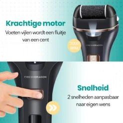 FreshDragon Elektrische Eelt Verwijderaar - Voetvijl - Inclusief 3 Rollers - Oplaadbaar -Lichaamsverzorging Winkel 1200x1200 173