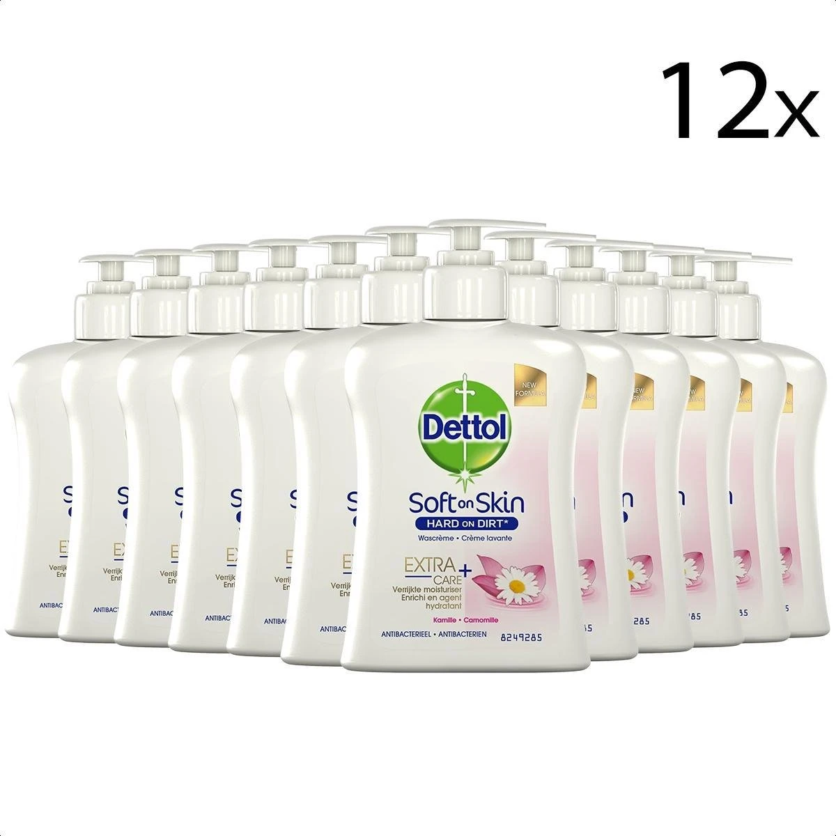 Dettol - Handzeep - Extra Care Gevoelige En Normale Huid - Lotus & Kamille - 250ml X12 3 Dettol - Handzeep - Extra Care Gevoelige En Normale Huid - Lotus & Kamille - 250ml X12