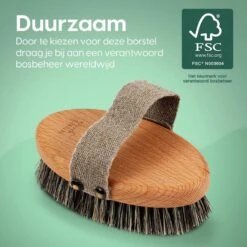 100% Natuurlijke Lichaamsborstel - 0% Plastic - Dry Brushing Badborstel/Droogborstel/Doucheborstel/Huidborstel - Beukenhout -Lichaamsverzorging Winkel 1200x1200 606