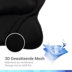 TIGIOO Luxe Home Spa Badkussen Small - Zwart Kussen Voor In Bad - Met 6 Zuignappen - Extra Comfort -Lichaamsverzorging Winkel 1200x1200 612