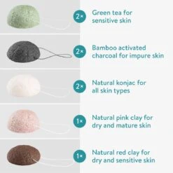 Navaris Set Van 8 Konjac Sponzen - Natuurlijke Sponzen Voor Gezichtsreiniging - Reinigt De Rijpe, Onzuivere, Droge, Gevoelige En Normale Huid - Vegan 11 Navaris Set Van 8 Konjac Sponzen - Natuurlijke Sponzen Voor Gezichtsreiniging - Reinigt De Rijpe, Onzuivere, Droge, Gevoelige En Normale Huid - Vegan -Lichaamsverzorging Winkel 1200x1200 637