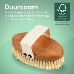 100% Vegan Lichaamsborstel - 0% Plastic - Dry Brushing Badborstel/Droogborstel/Doucheborstel/Huidborstel - Beukenhout -Lichaamsverzorging Winkel 1200x1200 662