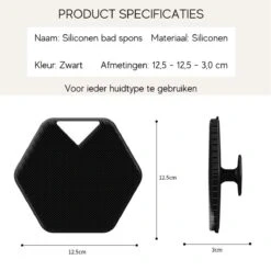 Badborstel - Siliconen Badborstel - Doucheborstel - Lichaamsborstel - Gezichtsborstel - Huidborstel - Scrub Handschoen - Massagespons - Massage Handschoen - Duurzaam - Exfoliërende Werking - Scrubben - Alle Huidtypen - Ergonomisch Handvat Met Zuignap -Lichaamsverzorging Winkel 1200x1200 667
