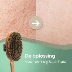 100% Natuurlijke Lichaamsborstel Met Lange Afneembare Steel - Rugborstel Badborstel Doucheborstel - Dry Brushing Huidborstel - Droogborstel - Douche -Lichaamsverzorging Winkel 1200x1200 682