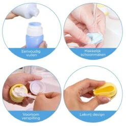 TRVLMORE Reisflesjes Met Etui - Navulbaar - Transparant - 6 Stuks -Lichaamsverzorging Winkel 1200x1200 702