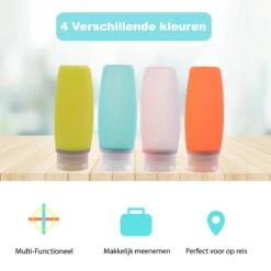STARMAN Reisflesjes Set - Siliconen - Reisflacons - Handbagage - 100ml - 4 Stuks -Lichaamsverzorging Winkel 1200x1200 720