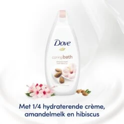 Dove Caring Bath Amandelmelk & Hibiscus Badcrème - 6 X 450 Ml - Voordeelverpakking -Lichaamsverzorging Winkel 1200x1200 936