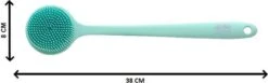 Blubs® – Badborstel – Dry Brush – Rug Scrubber – Lichaamsborstel – Rugborstel Douche Met Steel – Huidborstel – Doucheborstel – Bad- & Doucheaccessoires – Badborstel Met Steel – Doucheborstel Rugborstel – Siliconen Borstel – Massage – Cyaan -Lichaamsverzorging Winkel 1200x374