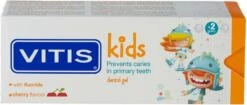 Vitis Kids - Tandpasta & Gel - 2+ Jaar - 50ml - Kersen Smaak -Lichaamsverzorging Winkel 1200x510