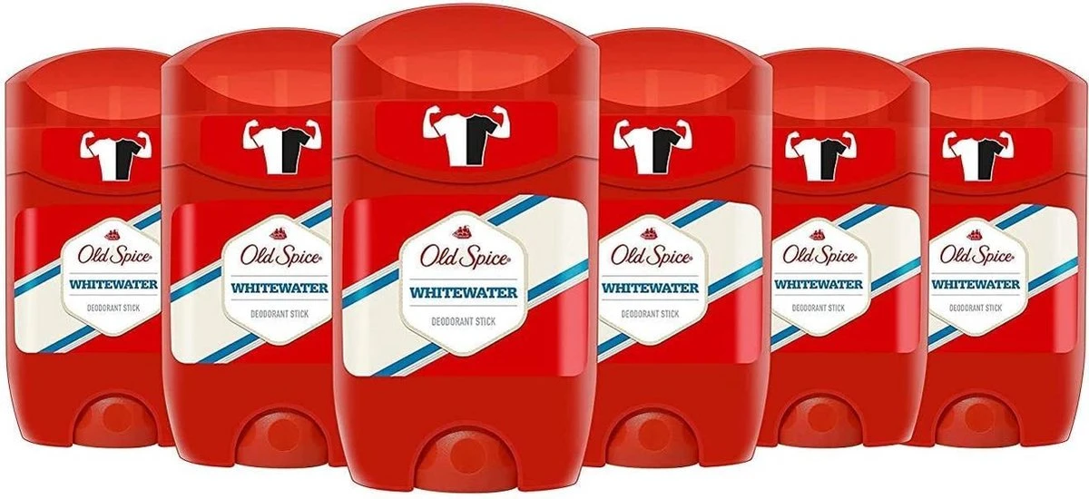 Old Spice Whitewater Stick - Voordeelverpakking 6x50ml - Deodorant 3 Old Spice Whitewater Stick - Voordeelverpakking 6x50ml - Deodorant