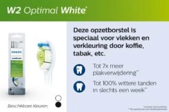 Philips Sonicare W2 Optimal White HX6062/10 - Opzetborstel - 2 Stuks -Lichaamsverzorging Winkel 1200x799 10