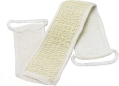 Loofah Massage Borstel - Massage Brush / Lichaamsborstel | Scrub Spons - Badspons - Douchespons - Rugmassage- | Sauna & Welness | Badborstel - Saunaborstel - Rugborstel - Huidborstel - Douche Borstel - Wasborstel - Beige -Lichaamsverzorging Winkel 1200x872