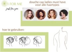 1FORME Douchemuts Dames Zero Waste – Droog Haar Thuis / Vakantie – Douchekap Satijn / PE Zwart -Lichaamsverzorging Winkel 1200x873