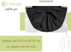 1FORME Douchemuts Dames Zero Waste – Droog Haar Thuis / Vakantie – Douchekap Satijn / PE Zwart -Lichaamsverzorging Winkel 1200x879