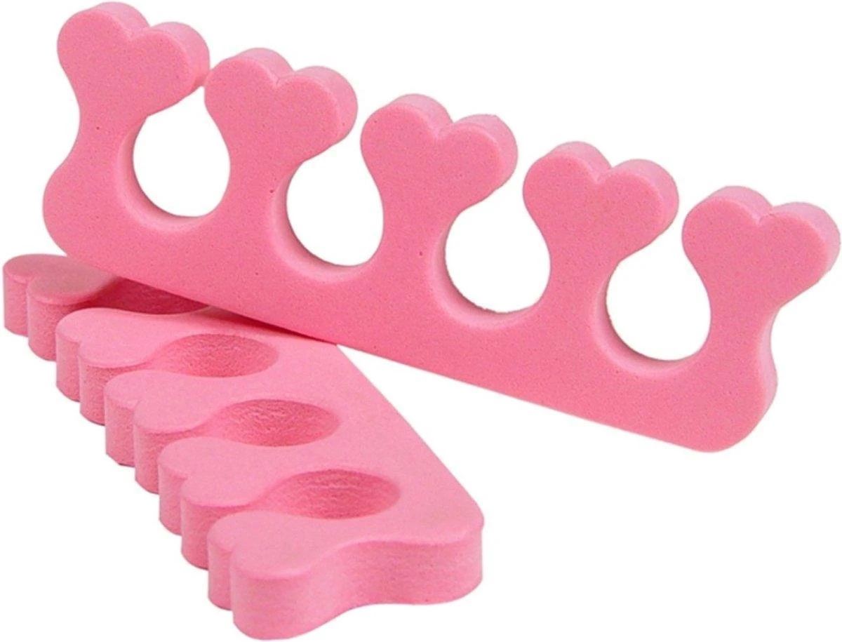 Merkloos 2 Stuks Vinger / Teenspreiders Voor Nagels Lakken - Teen Spreider Roze - Pedicure - Manicure 3 Merkloos 2 Stuks Vinger / Teenspreiders Voor Nagels Lakken - Teen Spreider Roze - Pedicure - Manicure