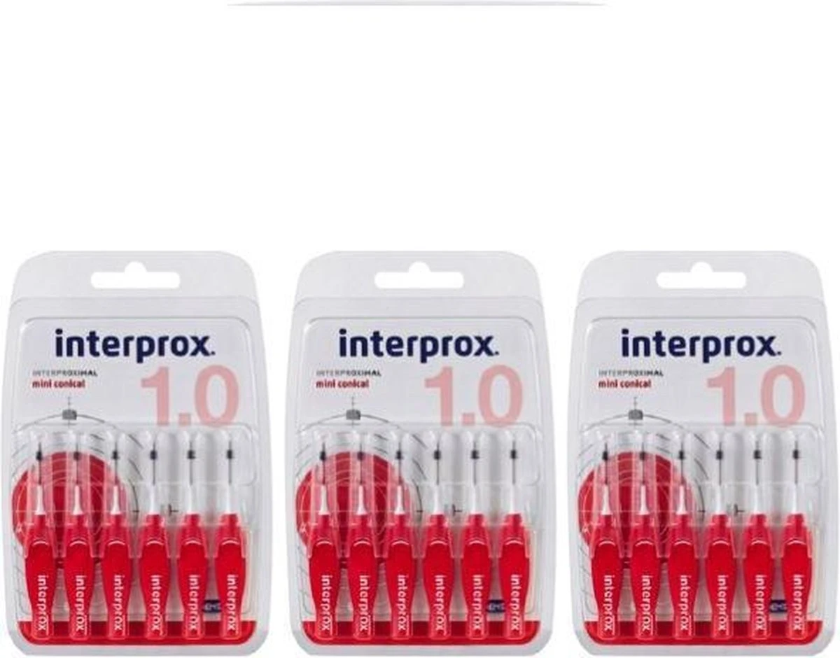 Interprox Premium Mini Conical - 2 Tot 4 Mm - 3 X 6 Stuks 6 Interprox Premium Mini Conical - 2 Tot 4 Mm - 3 X 6 Stuks - Afbeelding 4