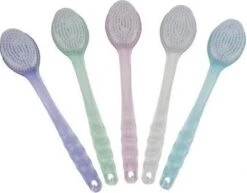 *** Bad Borstel Met Lange Steel En Scrubber - Rugborstel - Badborstel - Doucheborstel - Random Kleur Transparant - Van Heble® *** -Lichaamsverzorging Winkel 1200x940