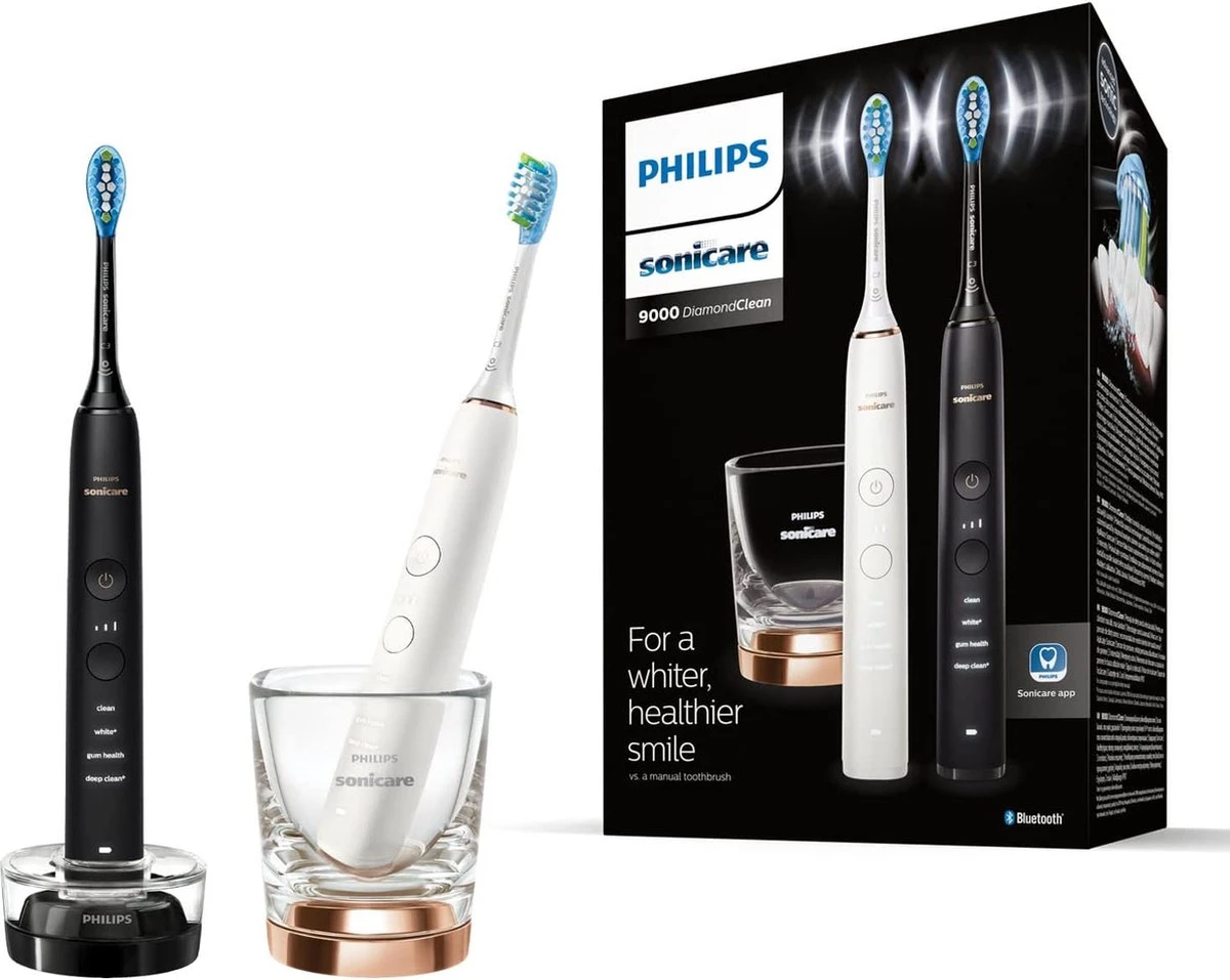 Philips Sonicare Diamondclean HX9914/57 - Elektrische Tandenborstels - Duo Pack 3 Philips Sonicare Diamondclean HX9914/57 - Elektrische Tandenborstels - Duo Pack