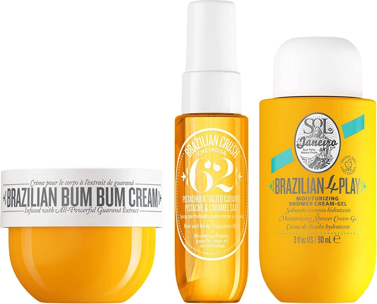 Set /bath And Body /Douchegel /Body Mist /Bum Bum Cream