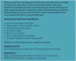 Deoleen Anti-transpirant - Roller Sensitive - Deodorant - 50 Ml -Lichaamsverzorging Winkel 1200x969 3