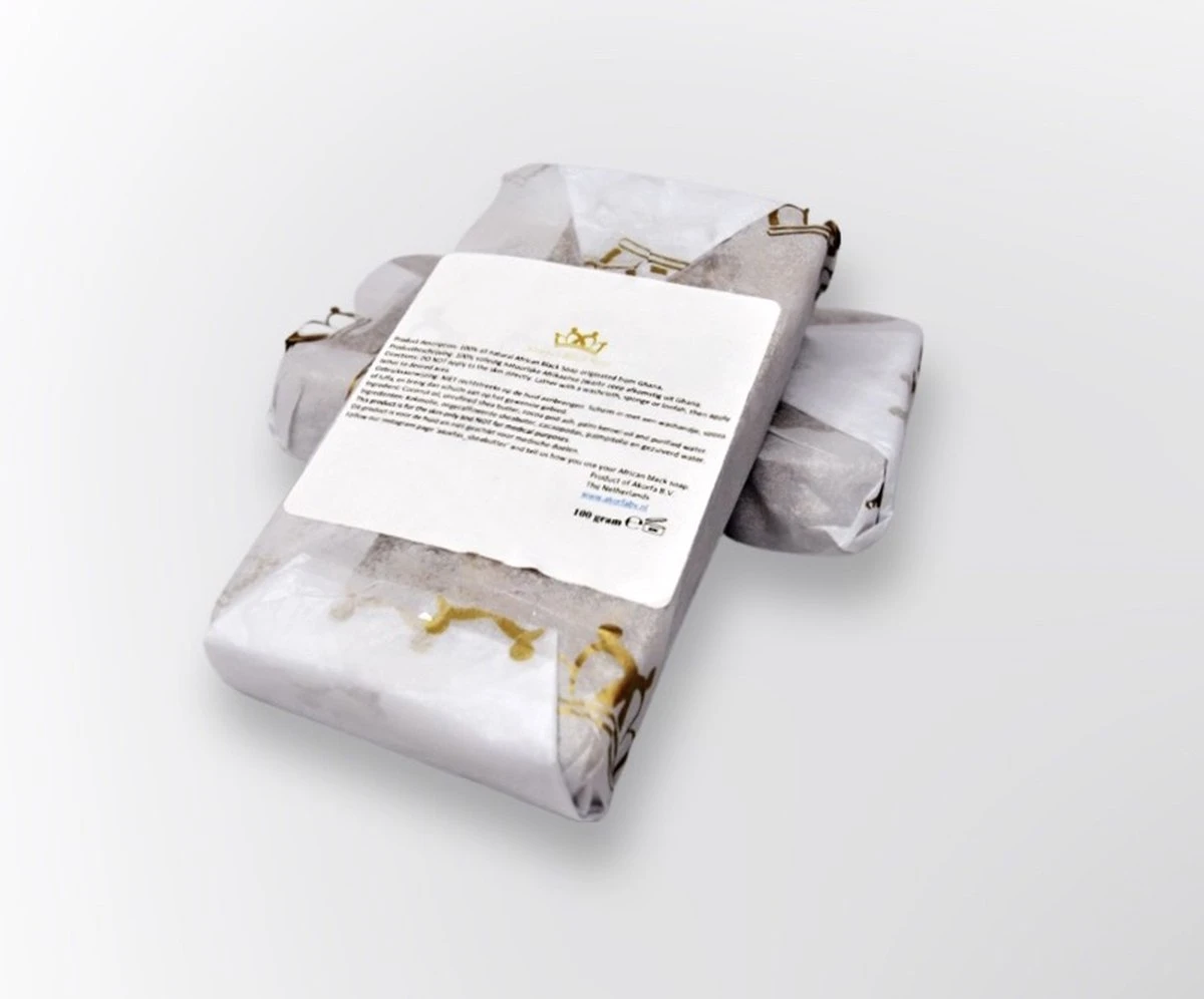 Organic African Black Soap - Biologisch Afrikaanse Zwarte Zeep 100g 4 Organic African Black Soap - Biologisch Afrikaanse Zwarte Zeep 100g - Afbeelding 2