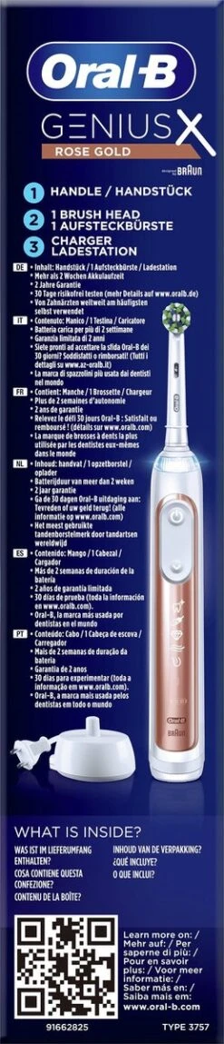 Oral B Oral-B Genius X Elektrische Tandenborstel Rosegold 22 Oral B Oral-B Genius X Elektrische Tandenborstel Rosegold -Lichaamsverzorging Winkel 258x1200