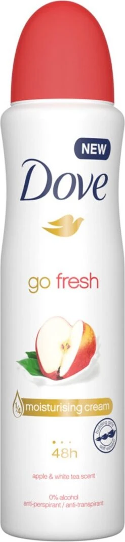 Dove Go Fresh Apple & White Tea Anti-Transpirant Deodorant Spray - 6 X 150 Ml - Voordeelverpakking 11 Dove Go Fresh Apple & White Tea Anti-Transpirant Deodorant Spray - 6 X 150 Ml - Voordeelverpakking -Lichaamsverzorging Winkel 277x1200 1