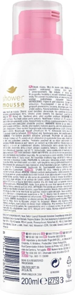 Dove Rose Oil Doucheschuim - 6 X 200 Ml - Voordeelverpakking -Lichaamsverzorging Winkel 308x1200 1