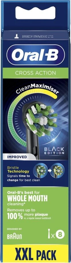 Oral B Oral-B CrossAction - Met CleanMaximiser-technologie - Opzetborstels - Zwart - 8 Stuks -Lichaamsverzorging Winkel 327x1200 4