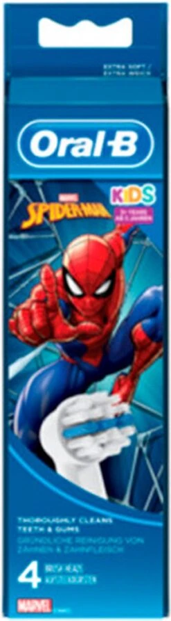 Oral B Oral-B - Kids Spiderman - 4 Stuks -Lichaamsverzorging Winkel 332x1200