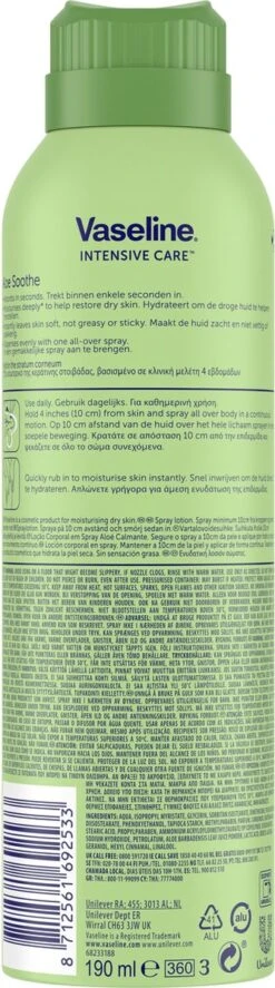 Vaseline® Vaseline Lotion Spray AloeFresh 6 X 190 Ml -Lichaamsverzorging Winkel 334x1200 1