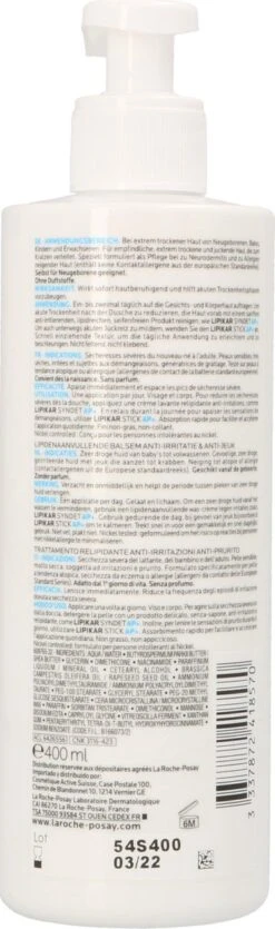 La Roche-Posay Lipikar Balsem AP+m Bodymelk - Droge Huid - 400 Ml -Lichaamsverzorging Winkel 355x1200 5