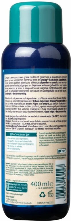 Kneipp Good Night - Badschuim -Lichaamsverzorging Winkel 390x1200 1