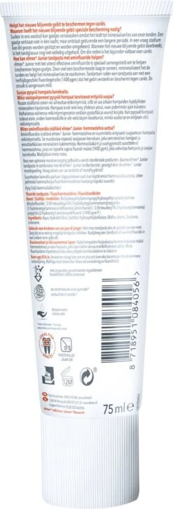 Elmex Junior 5-12 Jaar Kindertandpasta 6 X 75ml - Voordeelverpakking -Lichaamsverzorging Winkel 407x1200 2