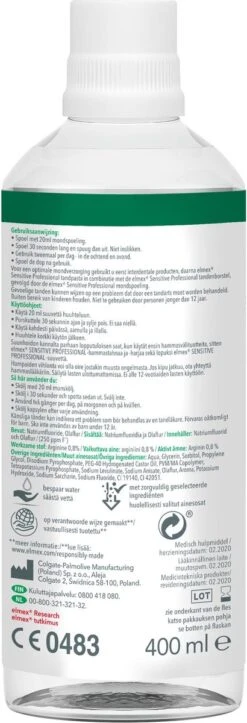 Elmex Mondwater Sensitive Professional - 3 X 400 Ml - Voordeelverpakking -Lichaamsverzorging Winkel 410x1200 5