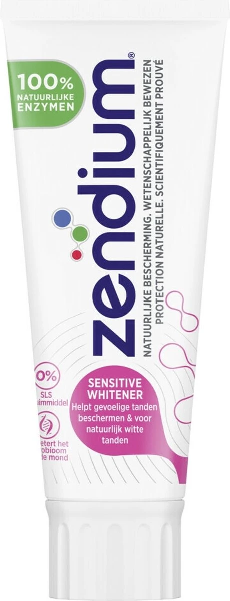 Zendium Sensitive Whitening Tandpasta - 12 X 75 Ml - Voordeelverpakking 10 Zendium Sensitive Whitening Tandpasta - 12 X 75 Ml - Voordeelverpakking - Afbeelding 8