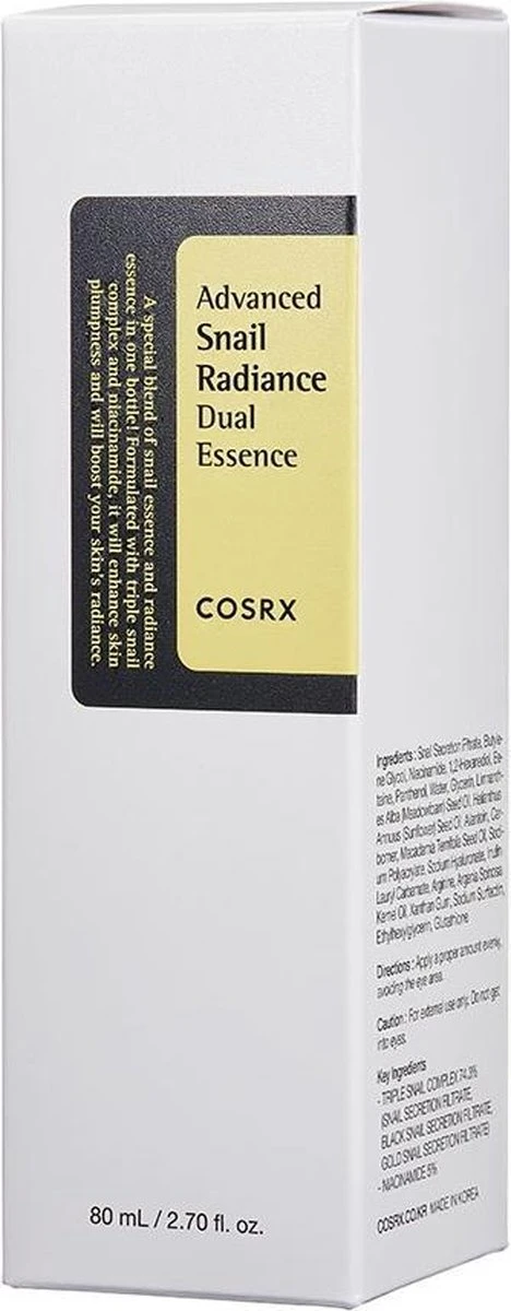 COSRX Advanced Snail Radiance Dual Essence 80 Ml 4 COSRX Advanced Snail Radiance Dual Essence 80 Ml - Afbeelding 2