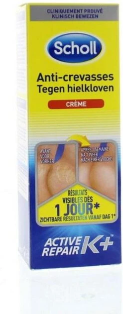 Scholl Klovenzalf - K+ Creme - Voor Hielkloven En Ruwe, Droge Huid -Lichaamsverzorging Winkel 470x1200