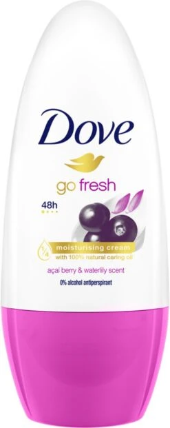 Dove Go Fresh Açaí Berry & Waterlily Anti-Transpirant Deodorant Roller - 6 X 50 Ml - Voordeelverpakking -Lichaamsverzorging Winkel 477x1200 5