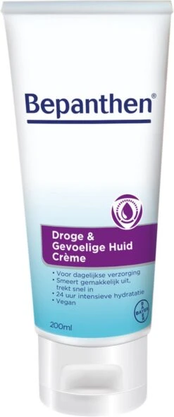 Bepanthen Droge & Gevoelige Huid Creme - Snel Intrekkend En Hydraterend - Met Niacinamide Zonder Parfum - Droge, Gevoelige Huid - 200 Ml -Lichaamsverzorging Winkel 501x1200