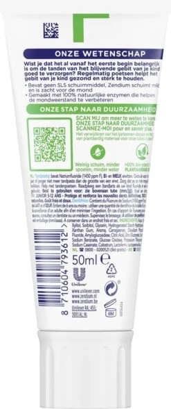 Zendium Junior 5-12jr Tandpasta - 12 X 50 Ml - Voordeelverpakking -Lichaamsverzorging Winkel 503x1200 4